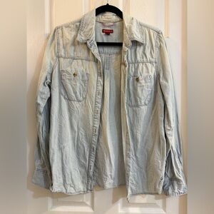Light Denim Button-Up Shirt
